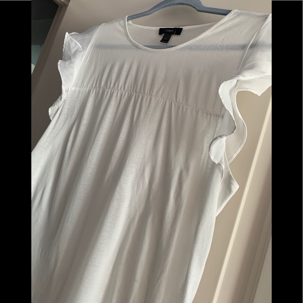 White cotton loose shirt